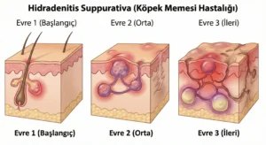 Köpek memesi hastalığı evreleri