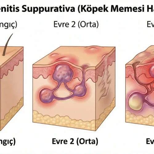 Köpek memesi hastalığı evreleri