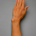 Distal radius malunionuna bağlı el bileği deformitesini gösteren klinik görünüm